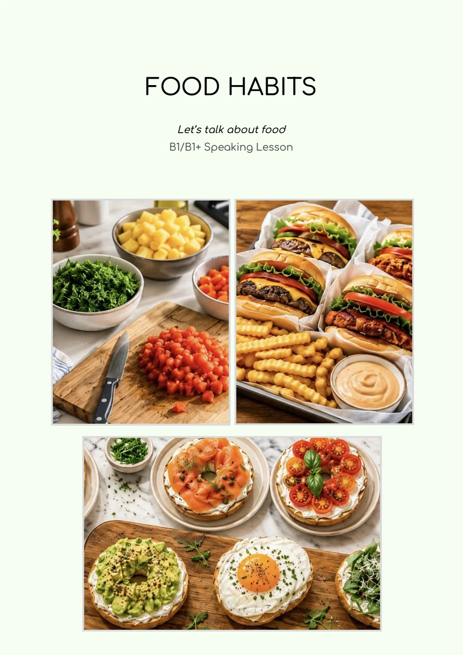 Food Habits lesson cover