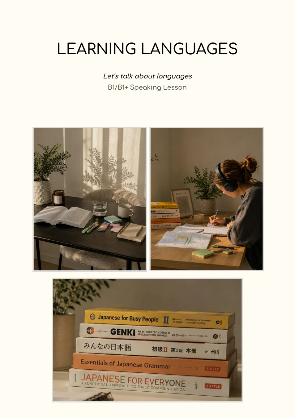 Learning Languages lesson cover