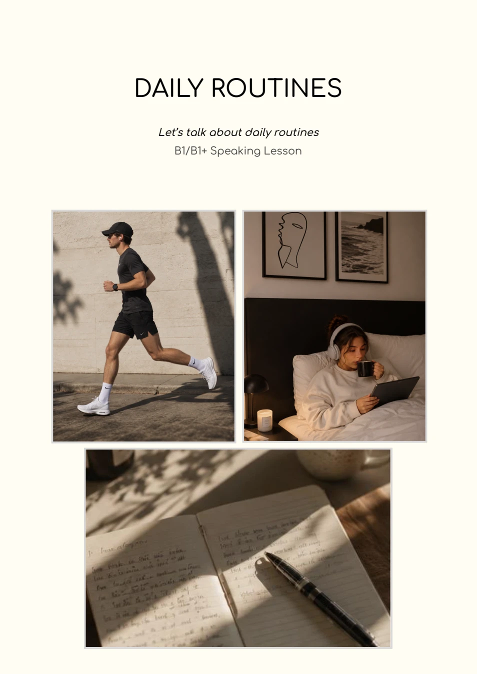 Daily Routines lesson cover
